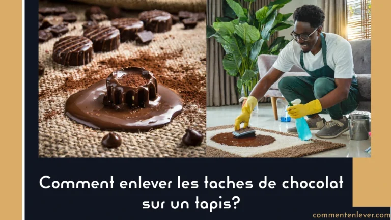 Comment enlever les taches de chocolat sur un tapis?